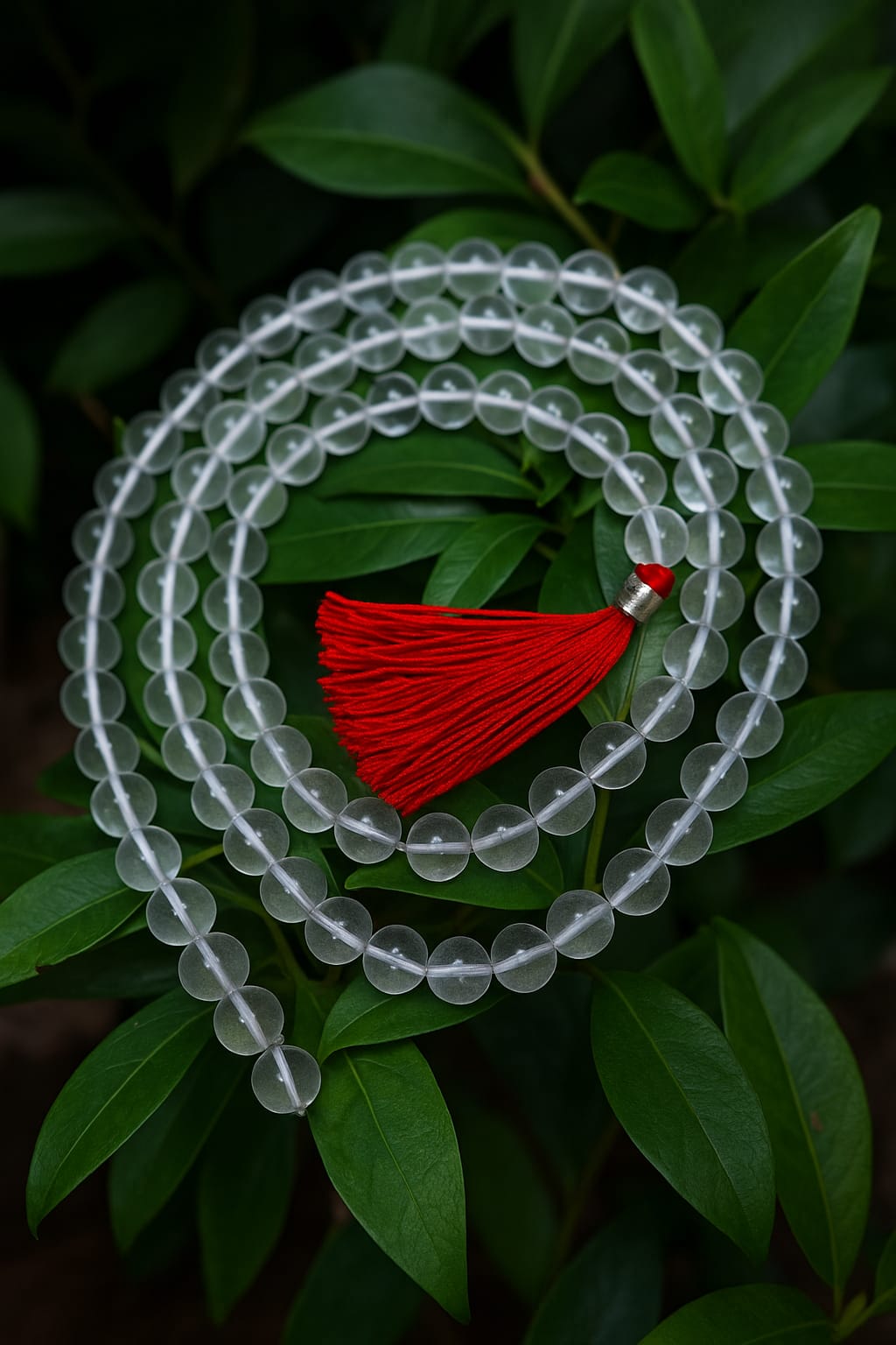 SPHATIKA MALA  108 BEADS 8MM